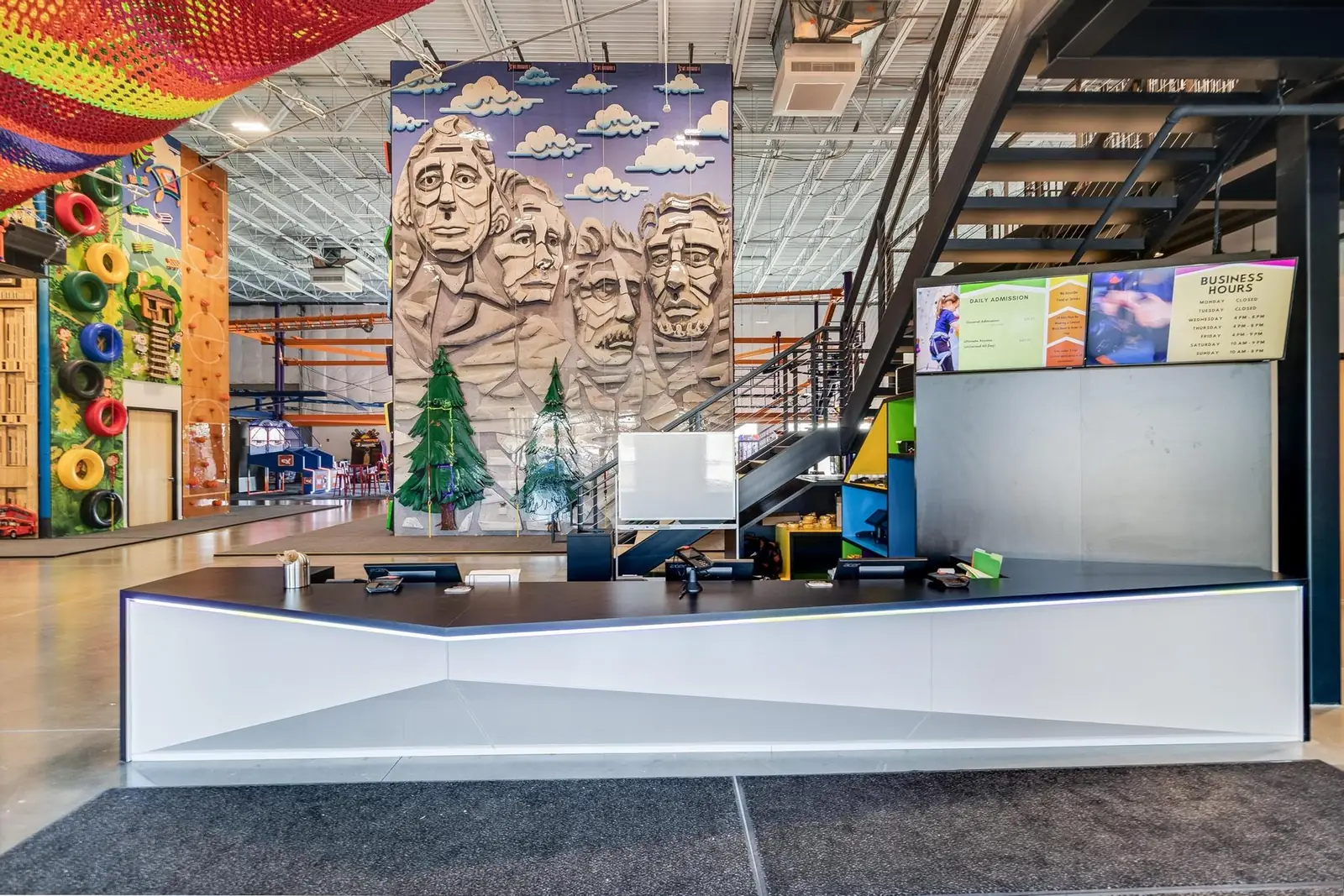 Inside UP! Ultimate Adventure Park in Ashburn, VA
