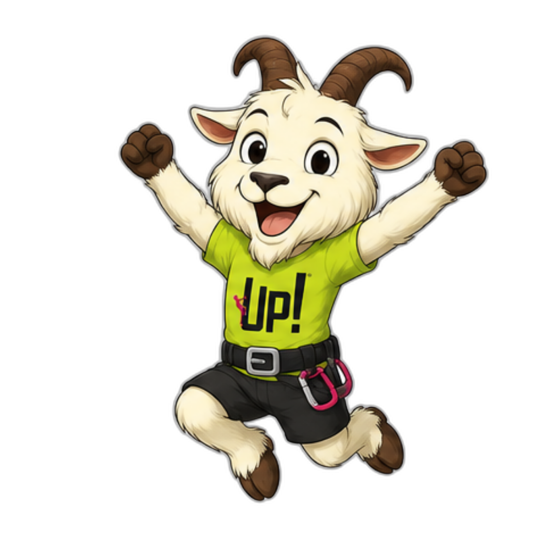 Rocky the Goat cheering